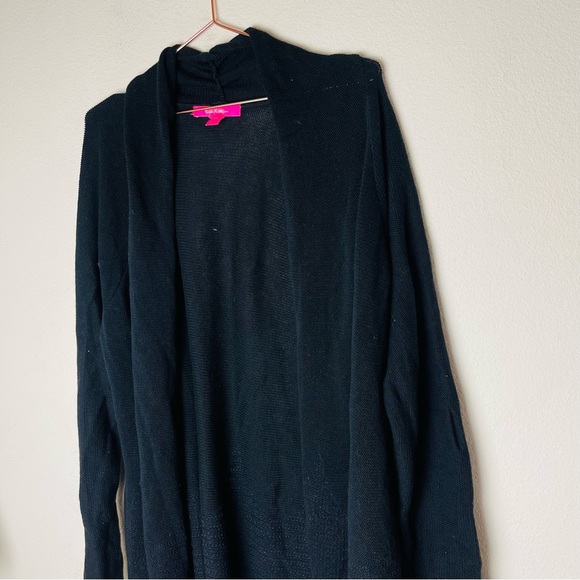 NWOT Lilly Pulitzer Tatum Fringed Black Cardigan XXL - Picture 5 of 8